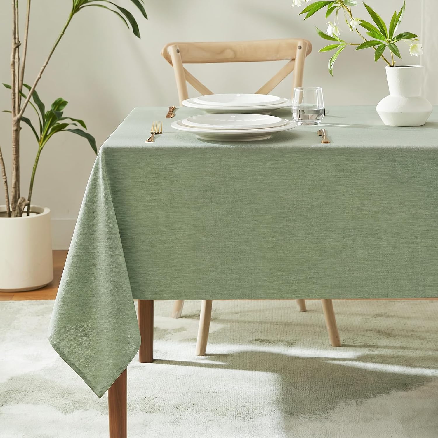 Striped Rectangular Tablecloth for Dining Tables