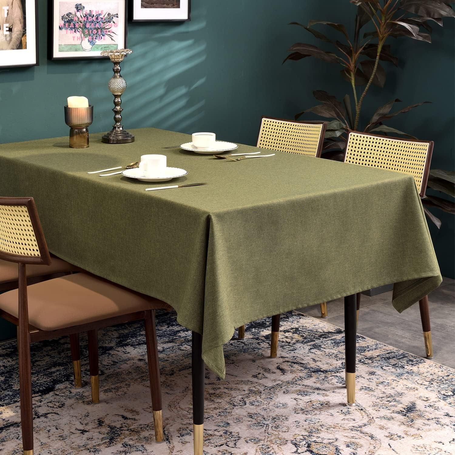Waterproof Rectangular Tablecloth for Dining Tables - Image 2